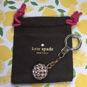 Kate Spade Diamond Disco Ball Keychain Key Fob